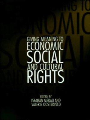cover image of Giving Meaning to Economic, Social, and Cultural Rights
